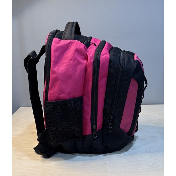Adidas Load Spring Backpack Black Pink Laptop Tablet Sleeve Pockets Side Pockets - Picture 3 of 10